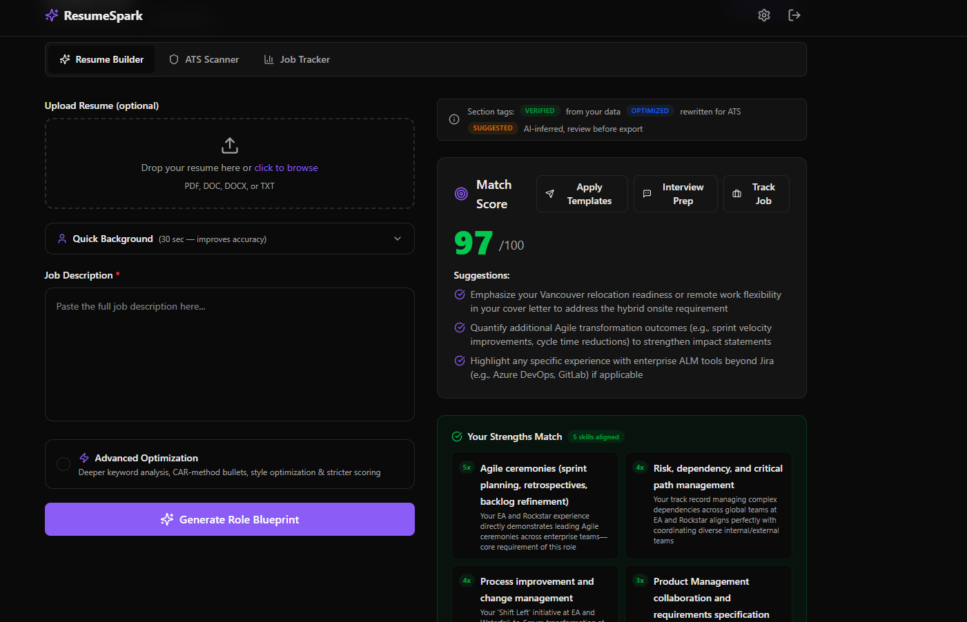 ResumeSpark gallery image