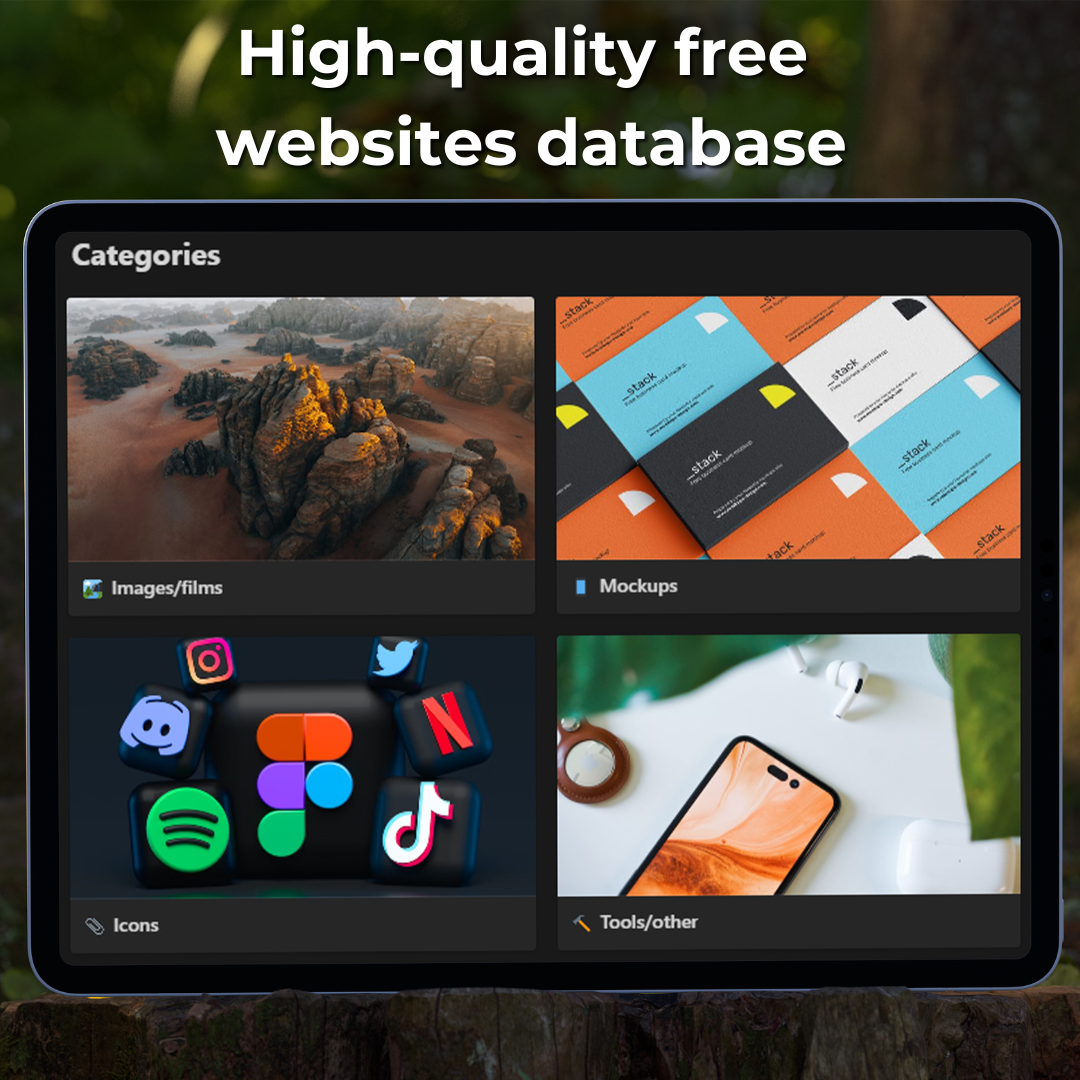 Hoogwaardige gratis websitesdatabase