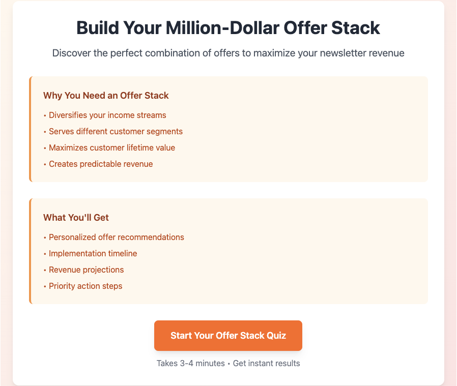 $ 100.000 Angebot Stack Builder - Entwerfen Sie Ihren perfekten Angebot Stack in 3 Minuten-mit einer Roadmap Medien 1