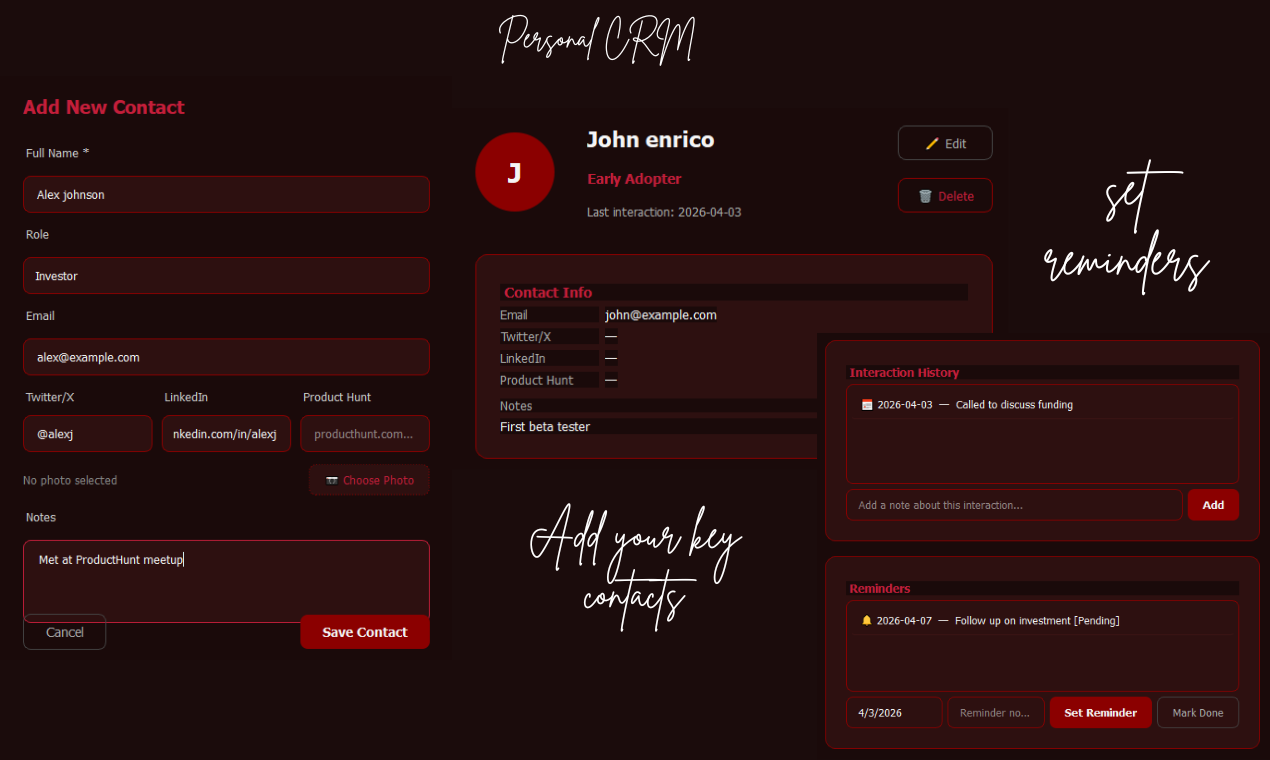 Personal CRM gallery image