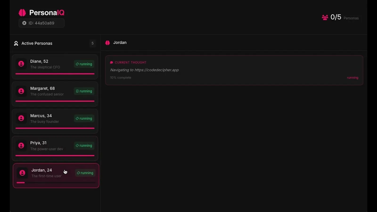 PersonaIQ screenshot 1 (video preview)