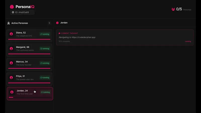 PersonaIQ screenshot 1 (video preview)