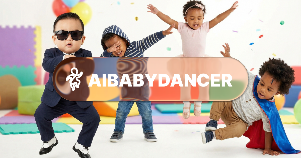 AI BABY DANCER - Main product screenshot demonstrating key features and user interface