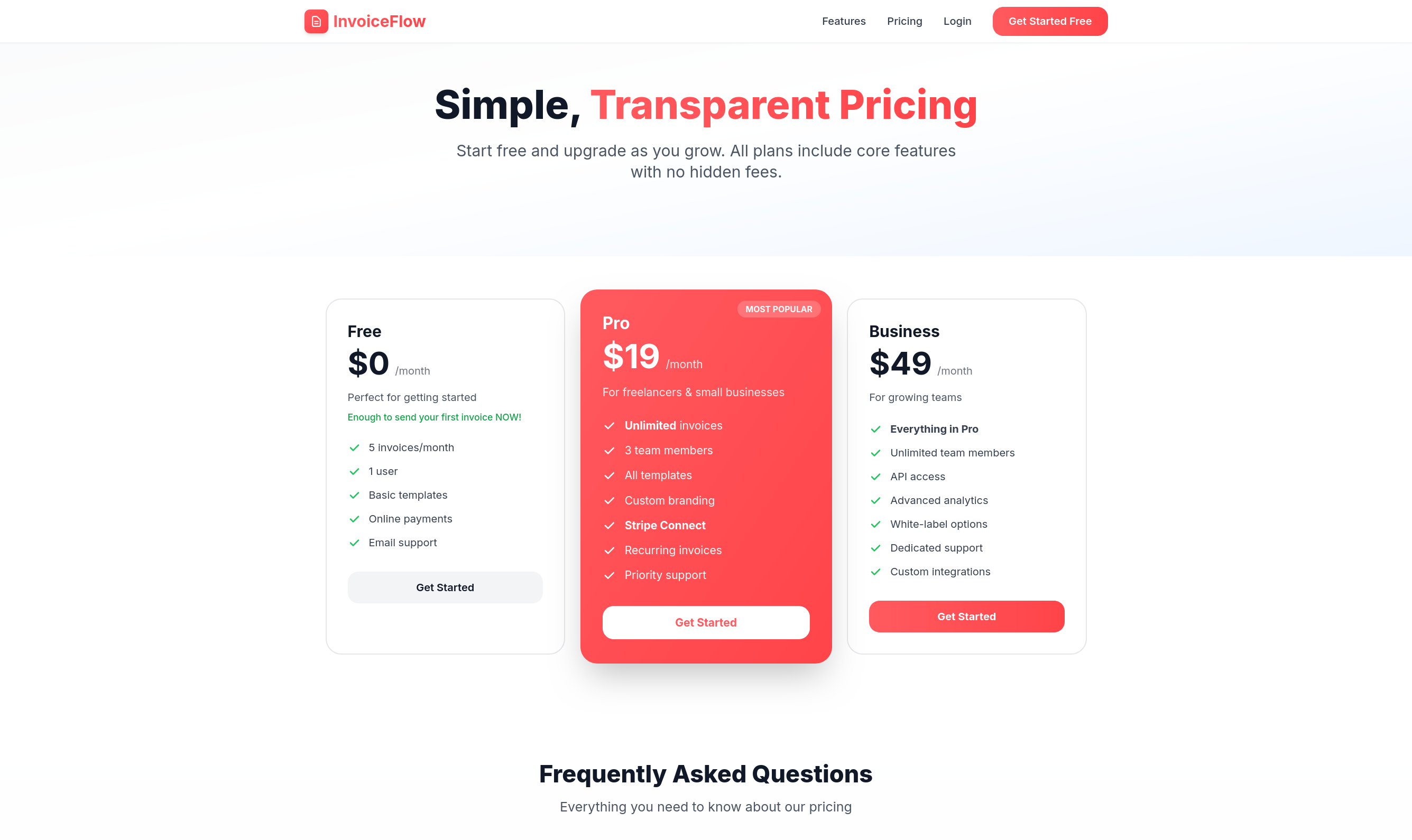 InvoiceFlow - Screenshot 4 showing product features and functionality