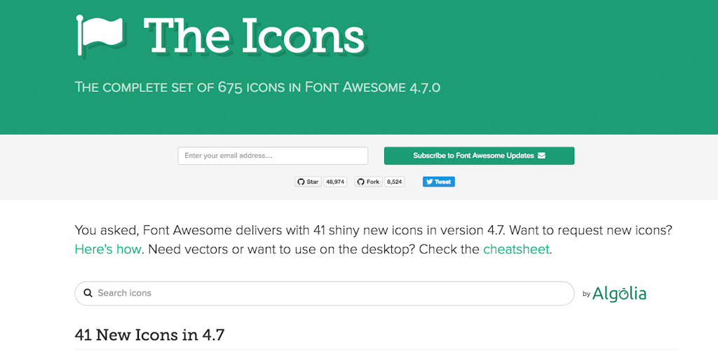 Font Awesome Icons Update 2024:
Năm 2024 tới, Font Awesome Icons đã được cập nhật với rất nhiều hình ảnh đầy màu sắc và độc đáo để giúp bạn có được sự khác biệt trong thiết kế trang web. Đây là một công cụ không thể thiếu đối với những nhà thiết kế web chuyên nghiệp và mọi người đều có thể dễ dàng xử dụng.