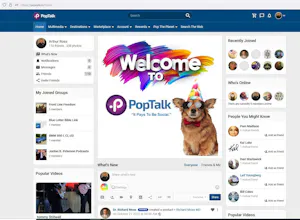 PopTalk social media platform gallery image