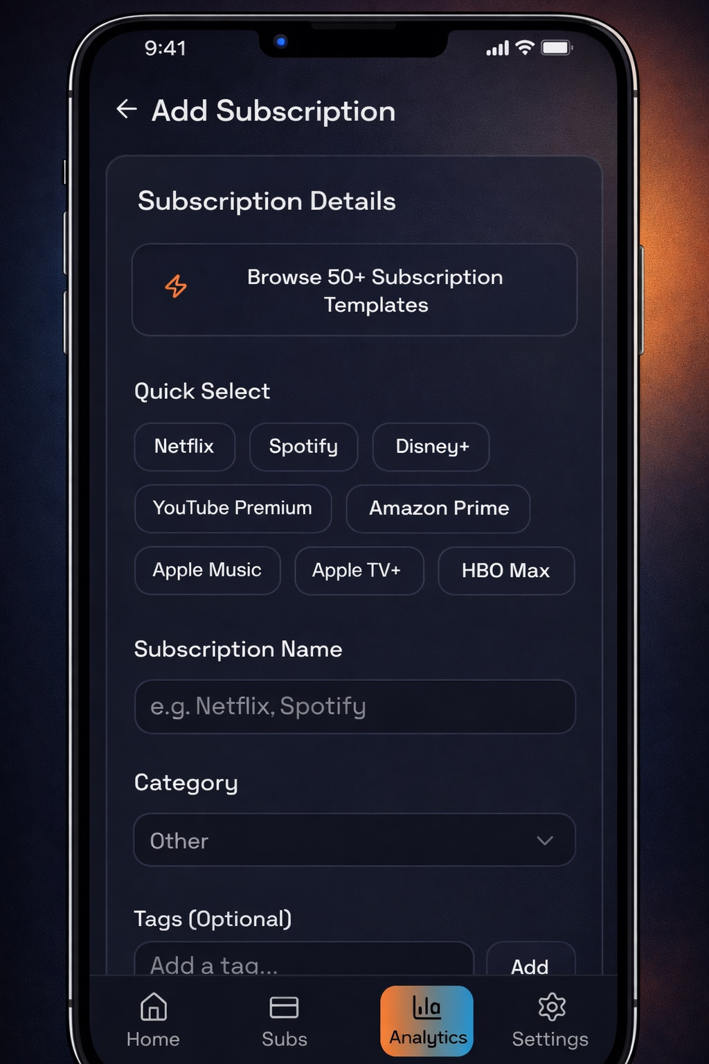 SubTracker gallery image