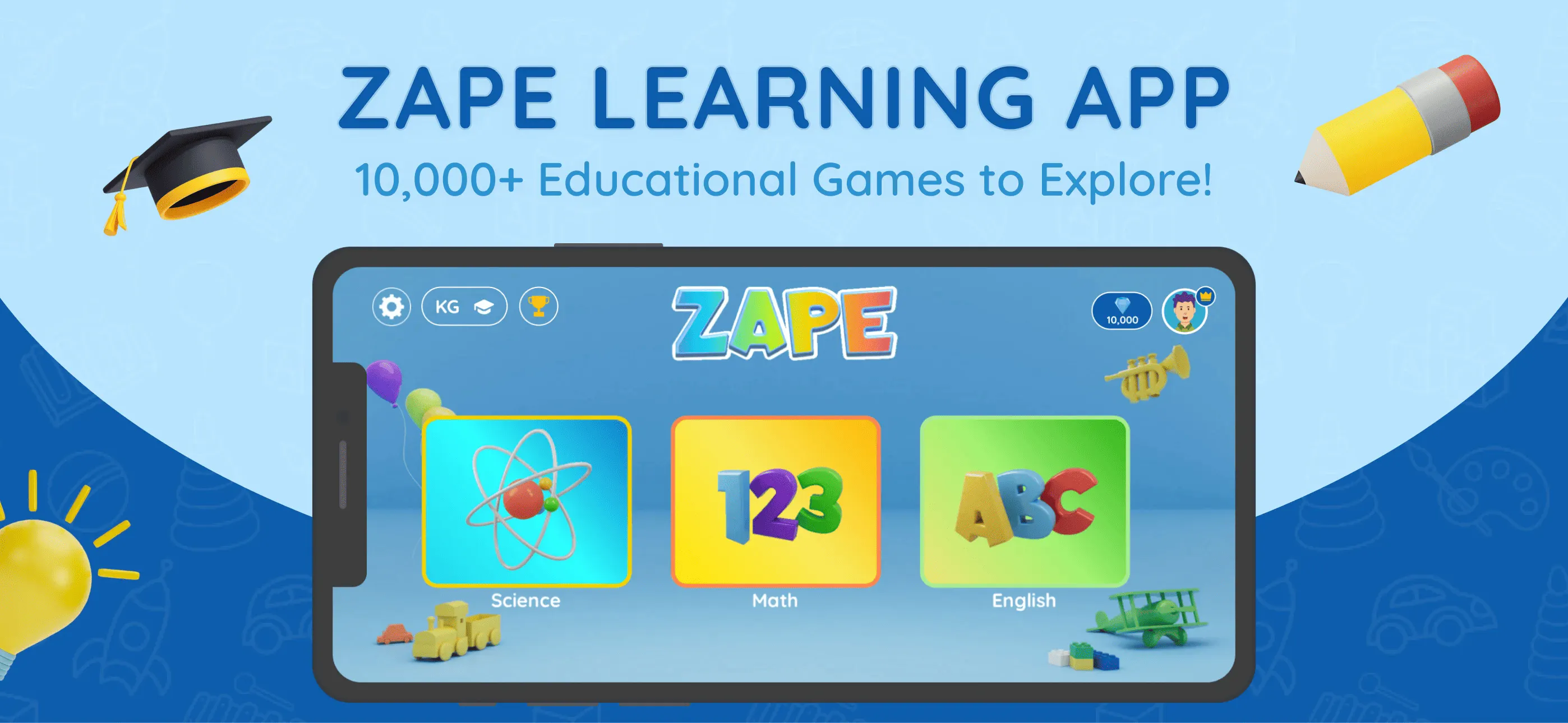 Zape Learning App 제품 배너