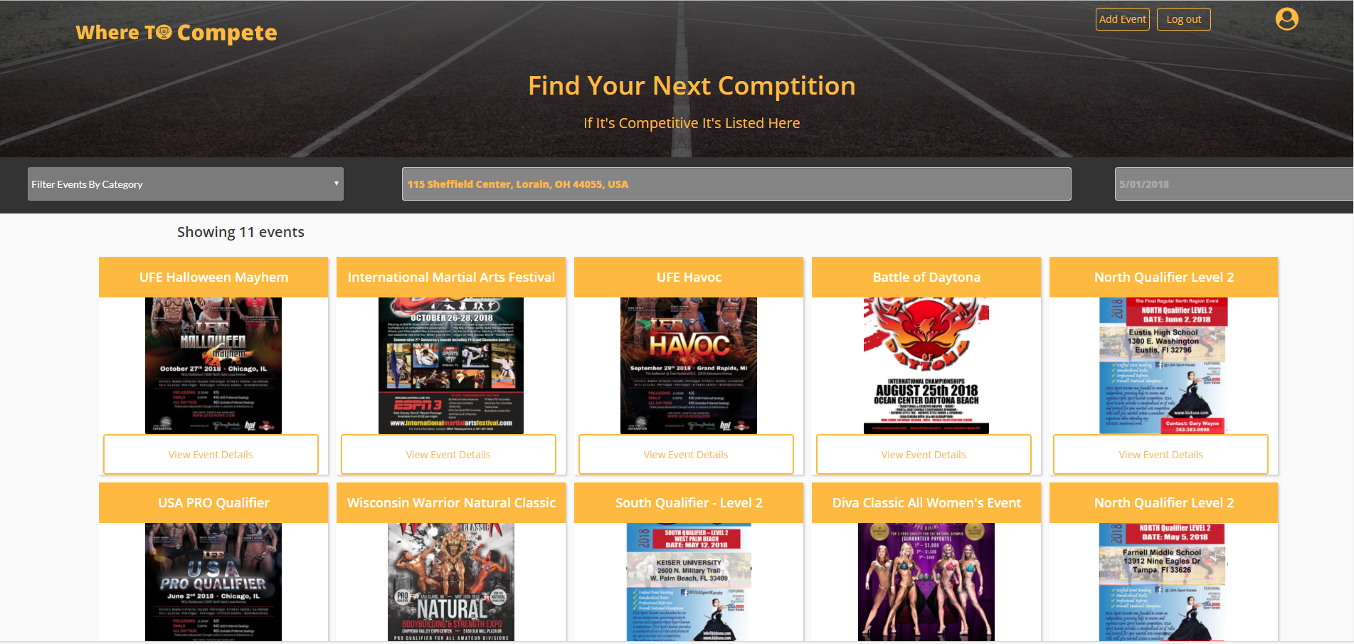 WhereToCompete gallery image