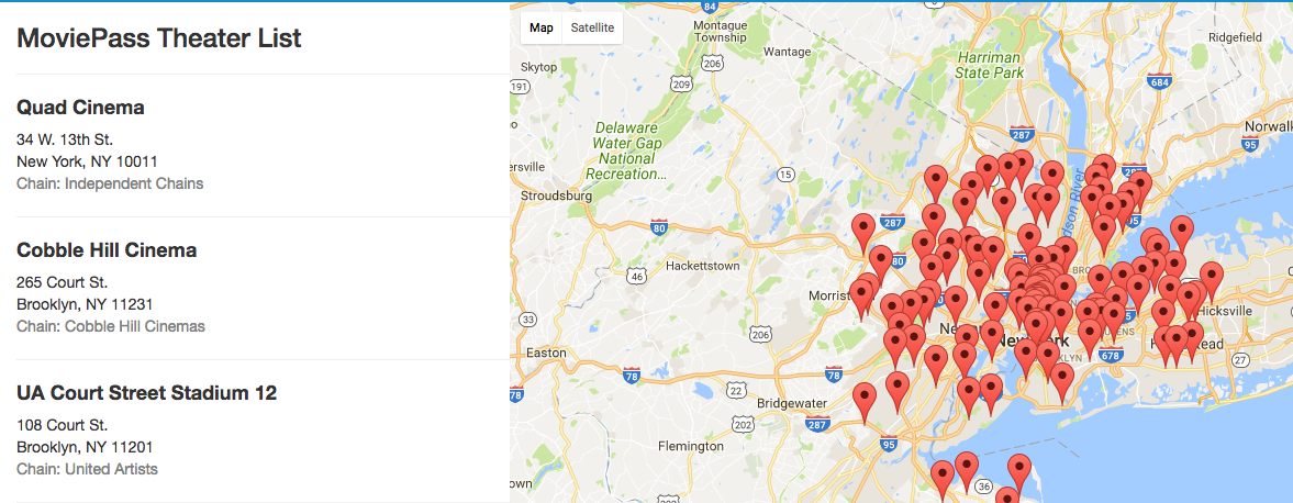 MoviePass Locations Image