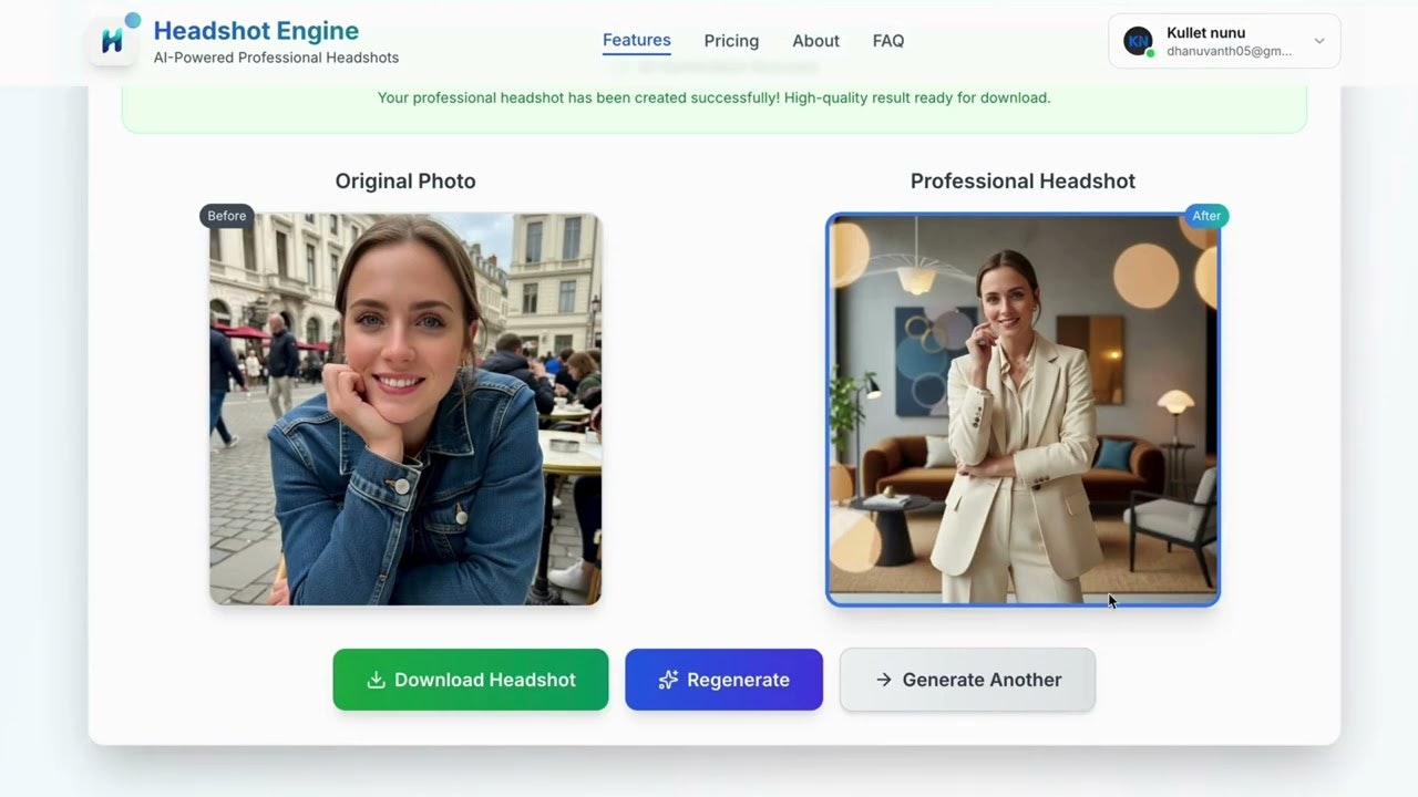 Headshot Engine gallery image