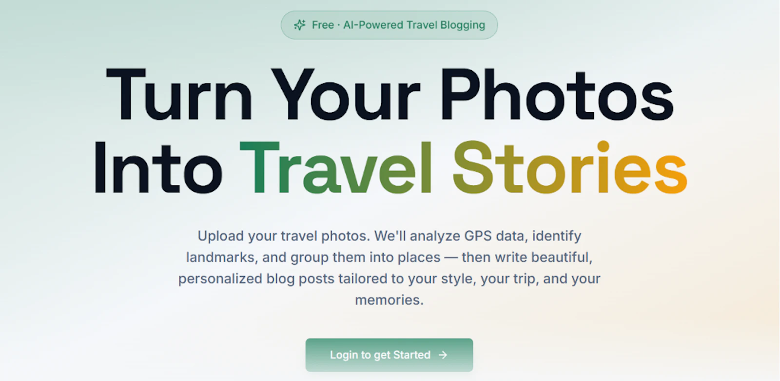 Wander Bot — Automated Travel Blogging screenshot 1