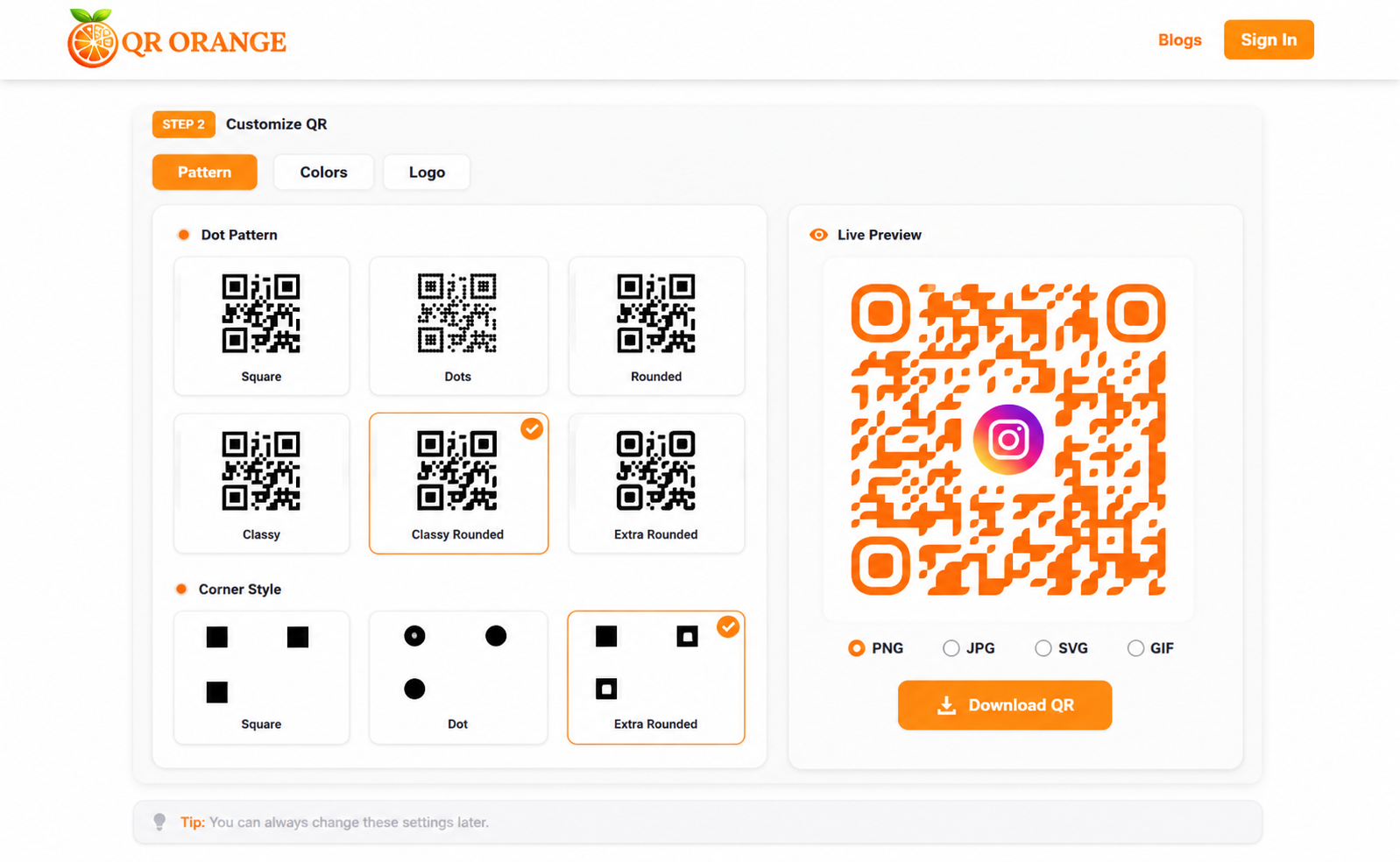 QR Orange gallery image