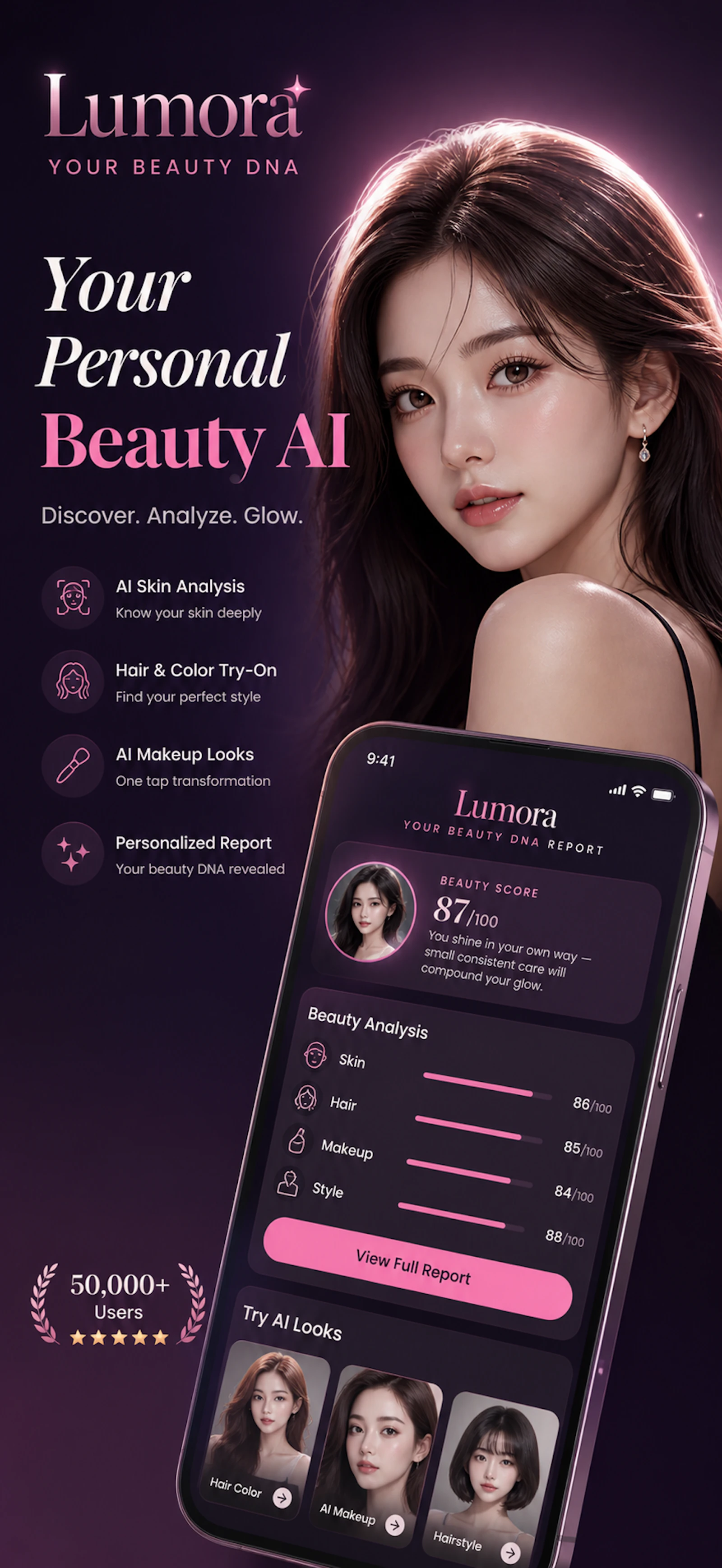 Lumora - AI Beauty Camera screenshot 1