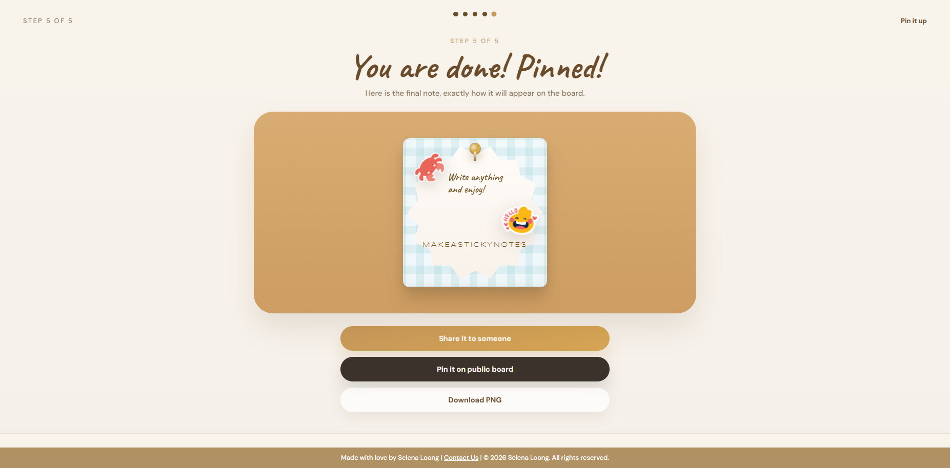 Make a sticky Notes gallery image