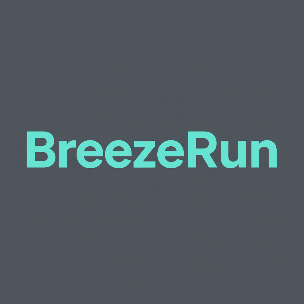 BreezeRun - Product Hunt launch logo and brand identity
