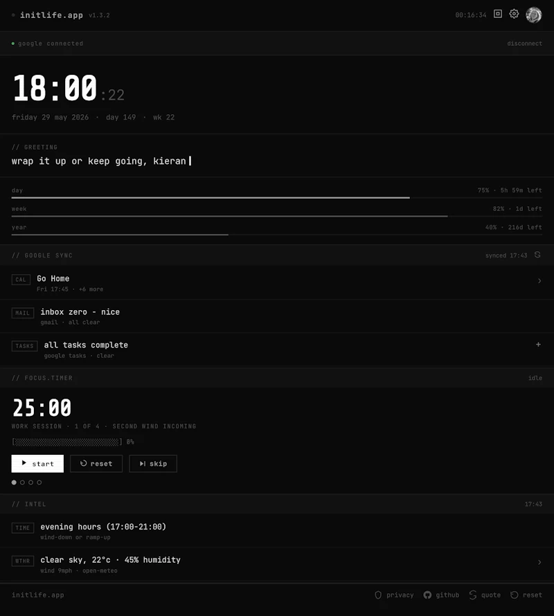 InitLife screenshot 2