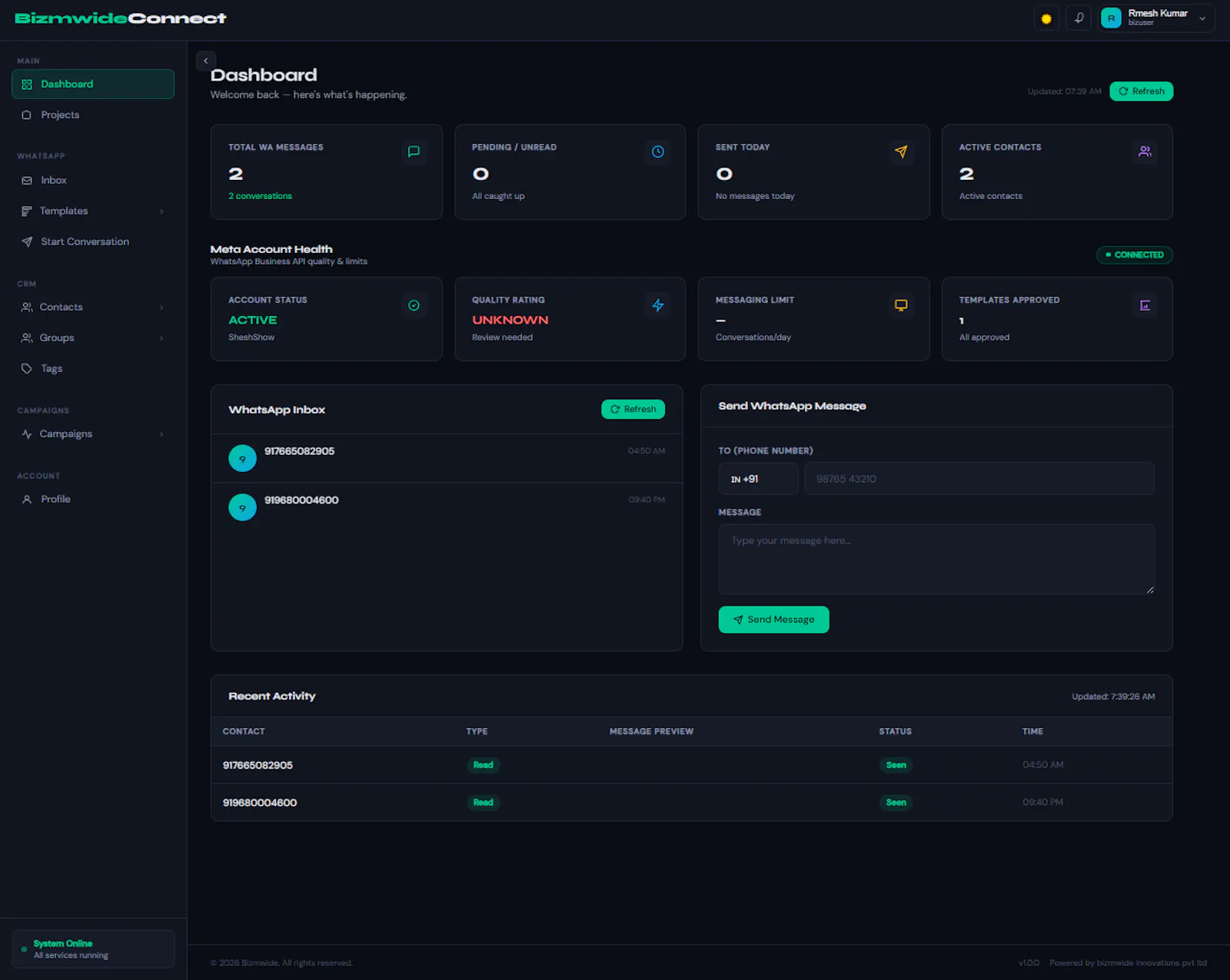 Bizmwide Connect screenshot 1