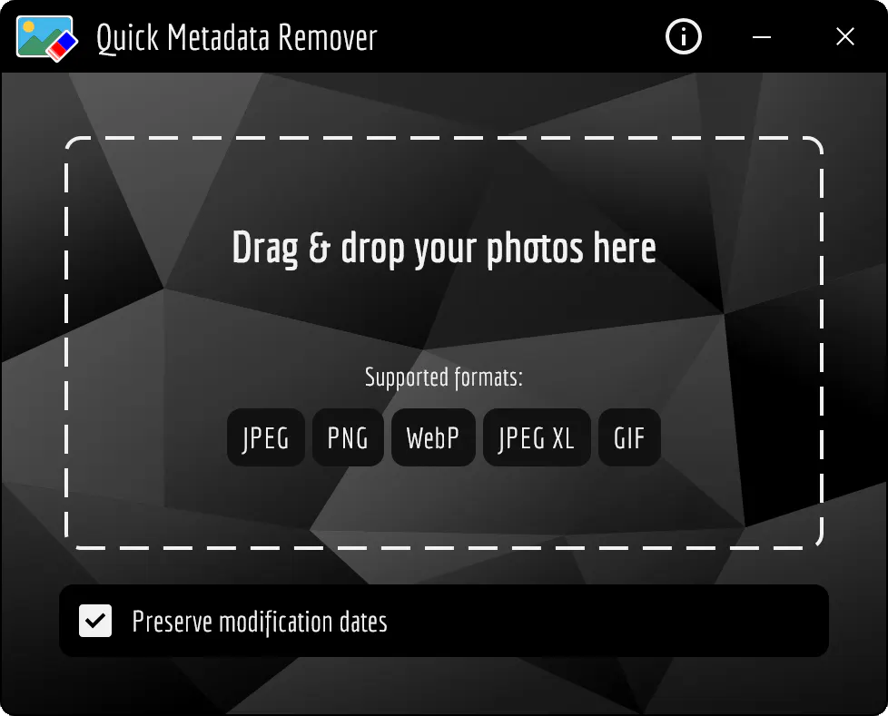Quick Metadata Remover screenshot 1