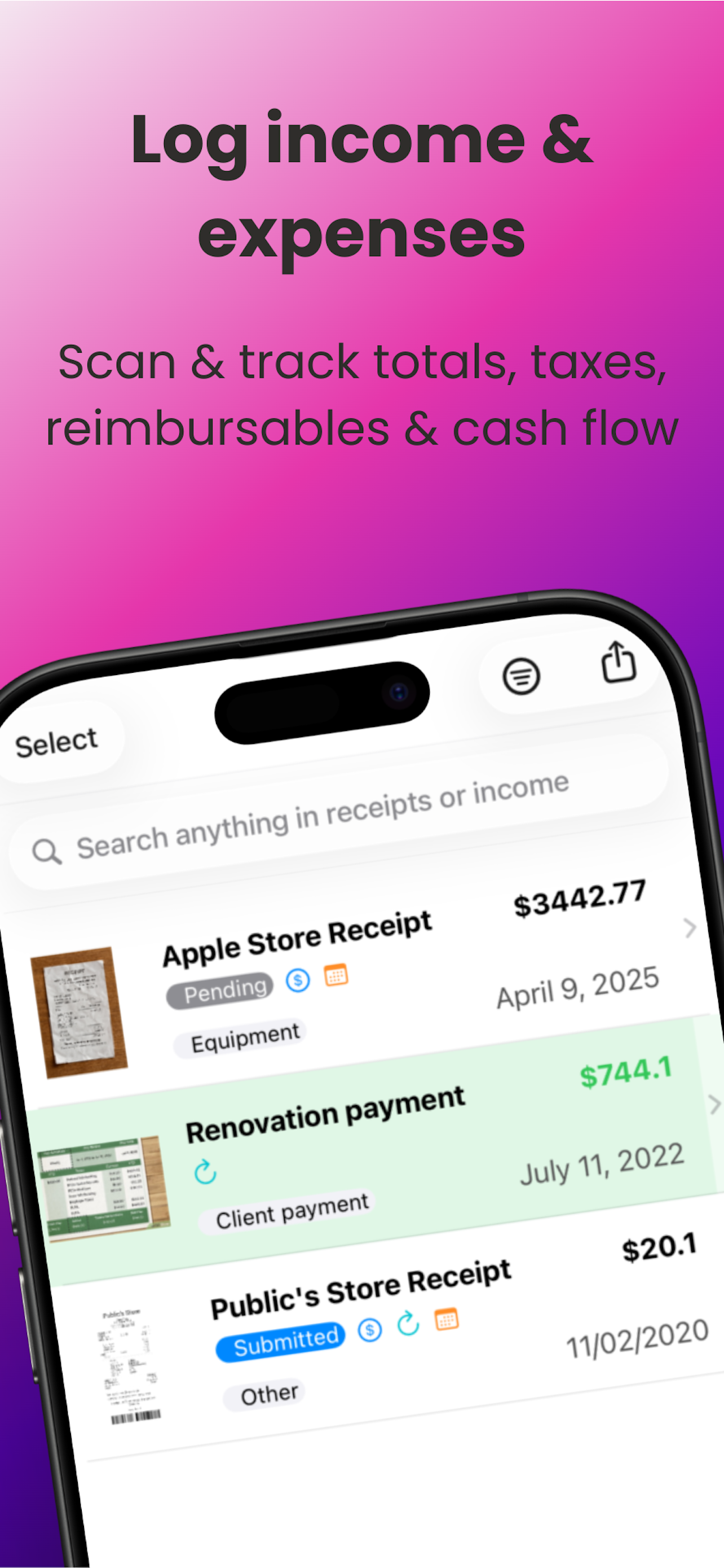 BiteLedger - Screenshot 2 showing product features and functionality