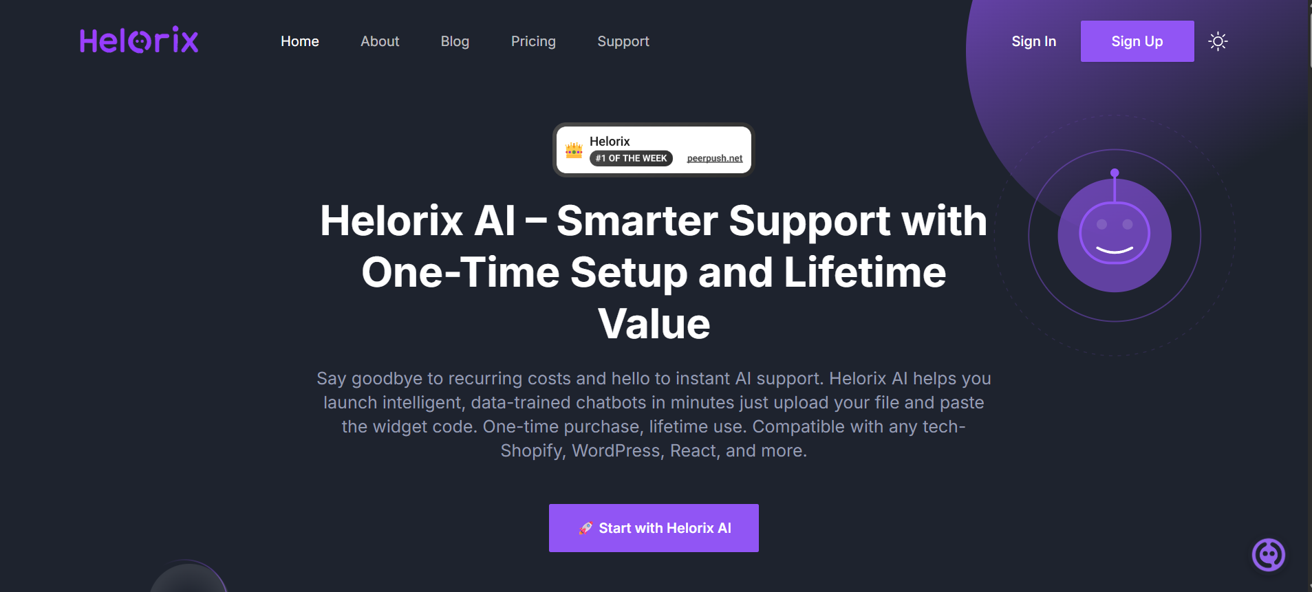 Mídia 2 de Helorix IA Chatbot - Chatbot de IA plug-and-play para automatizar o suporte ao cliente