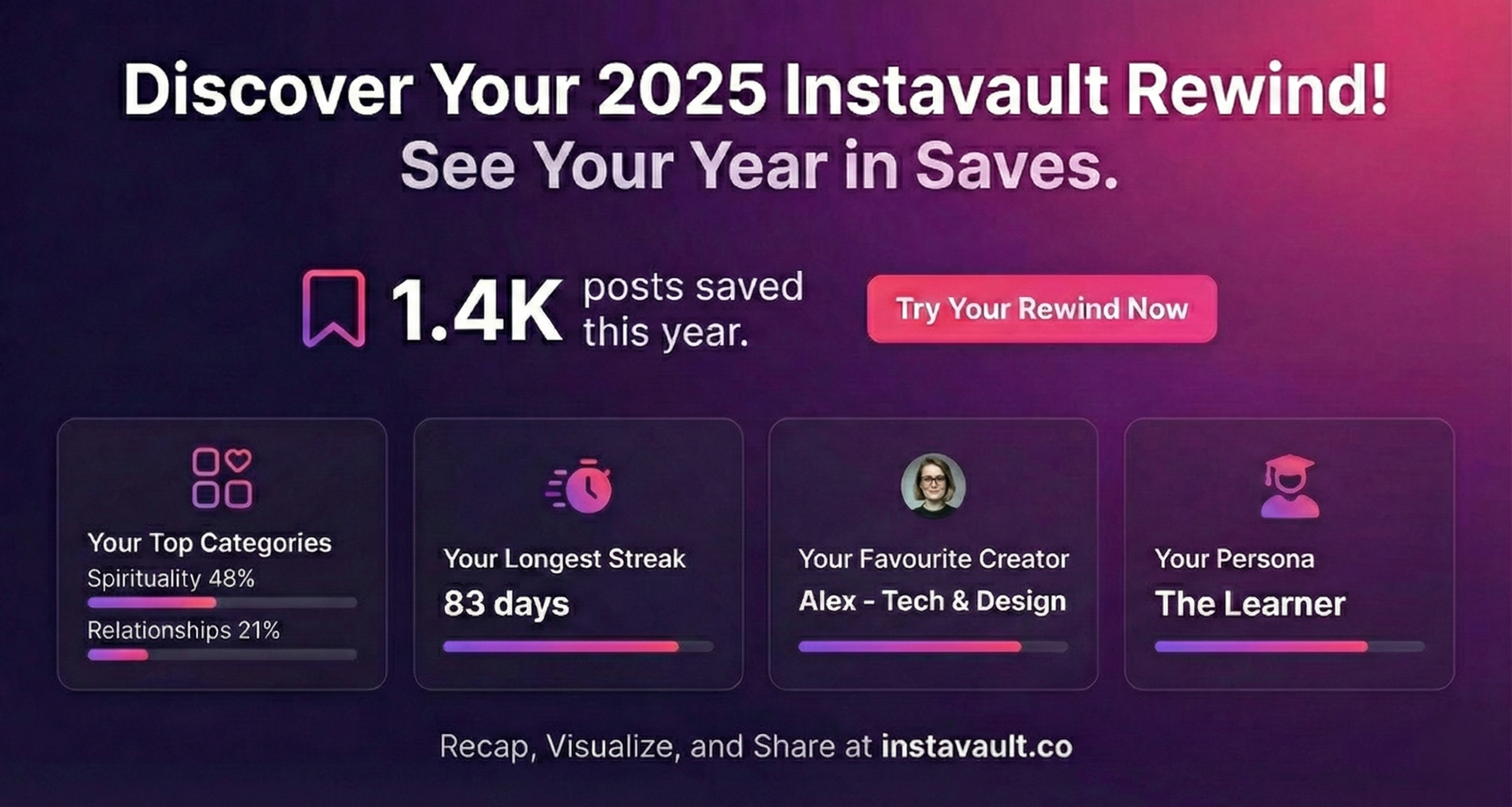 Instavault 2.0 - Rewind for saved posts - Screenshot 2 showing product features and functionality