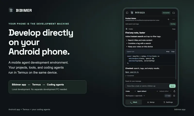 Bibimer · Your mobile ADE screenshot 1