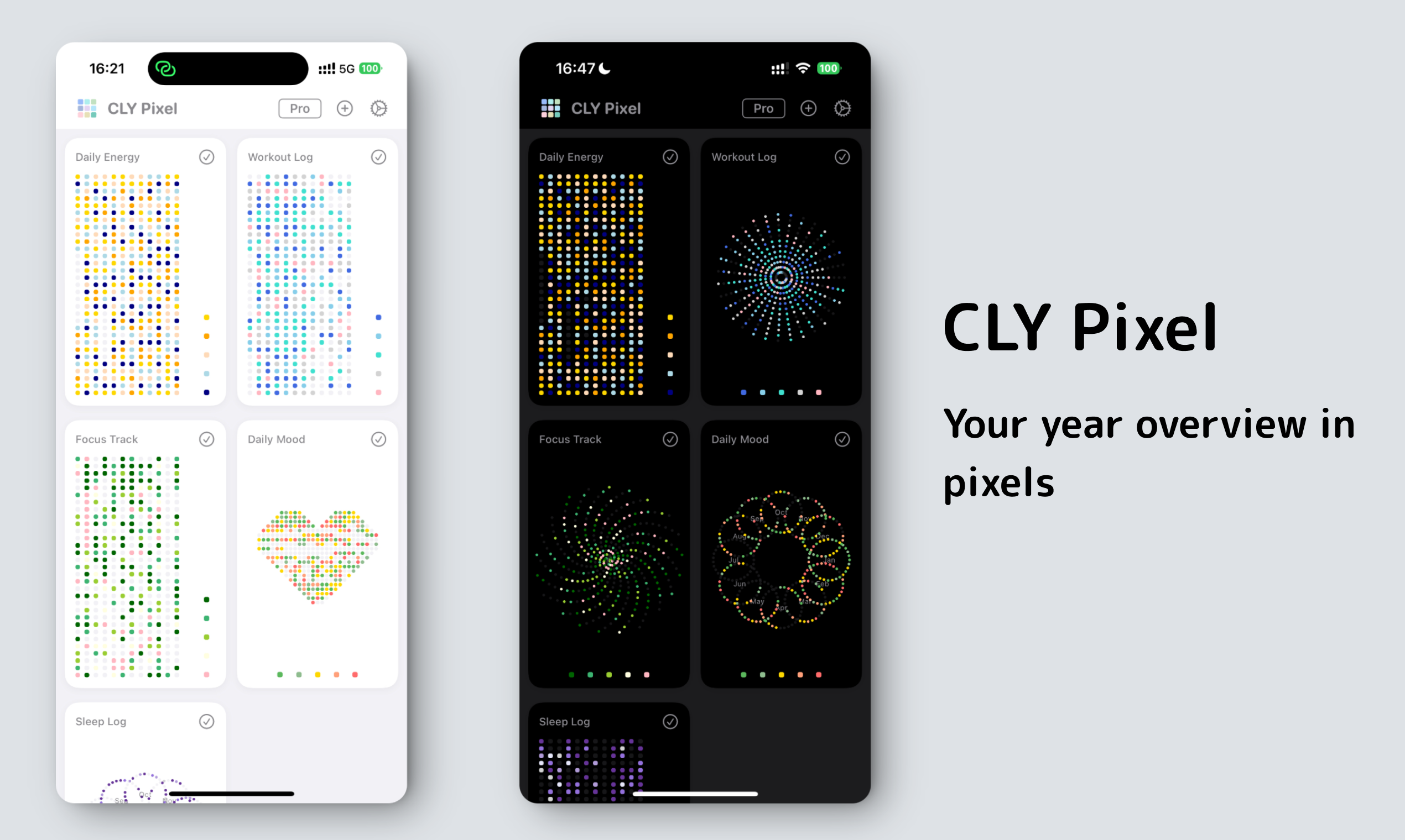 Cly pixel - Jaaroverzicht Life Habit Tracker media 1