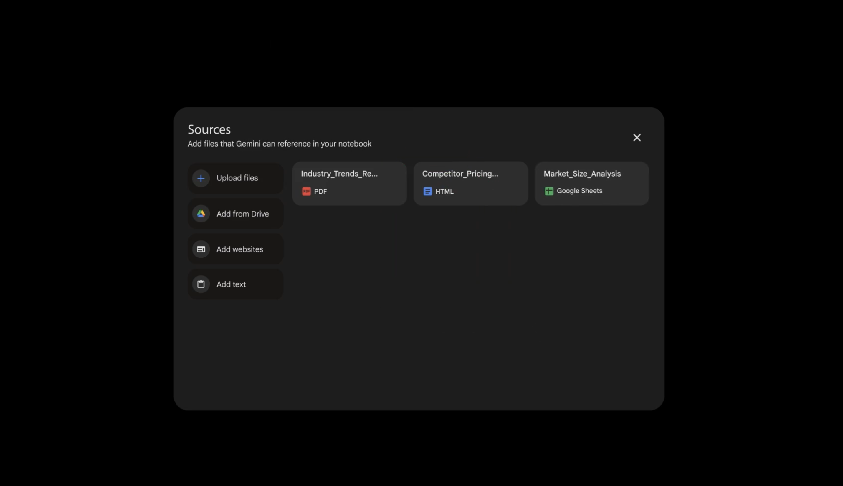 Notebooks in Gemini gallery image