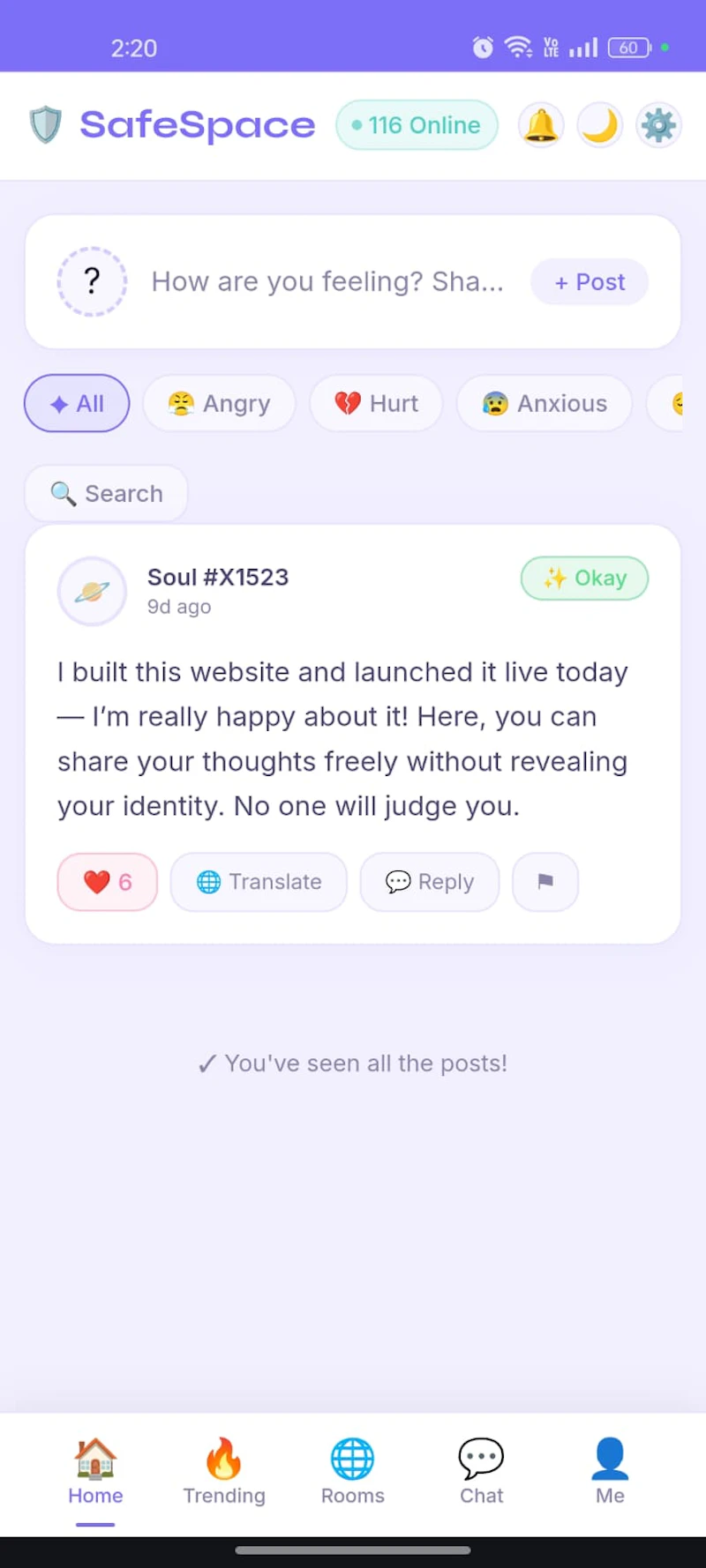 SafeSpace 🛡️ screenshot 1