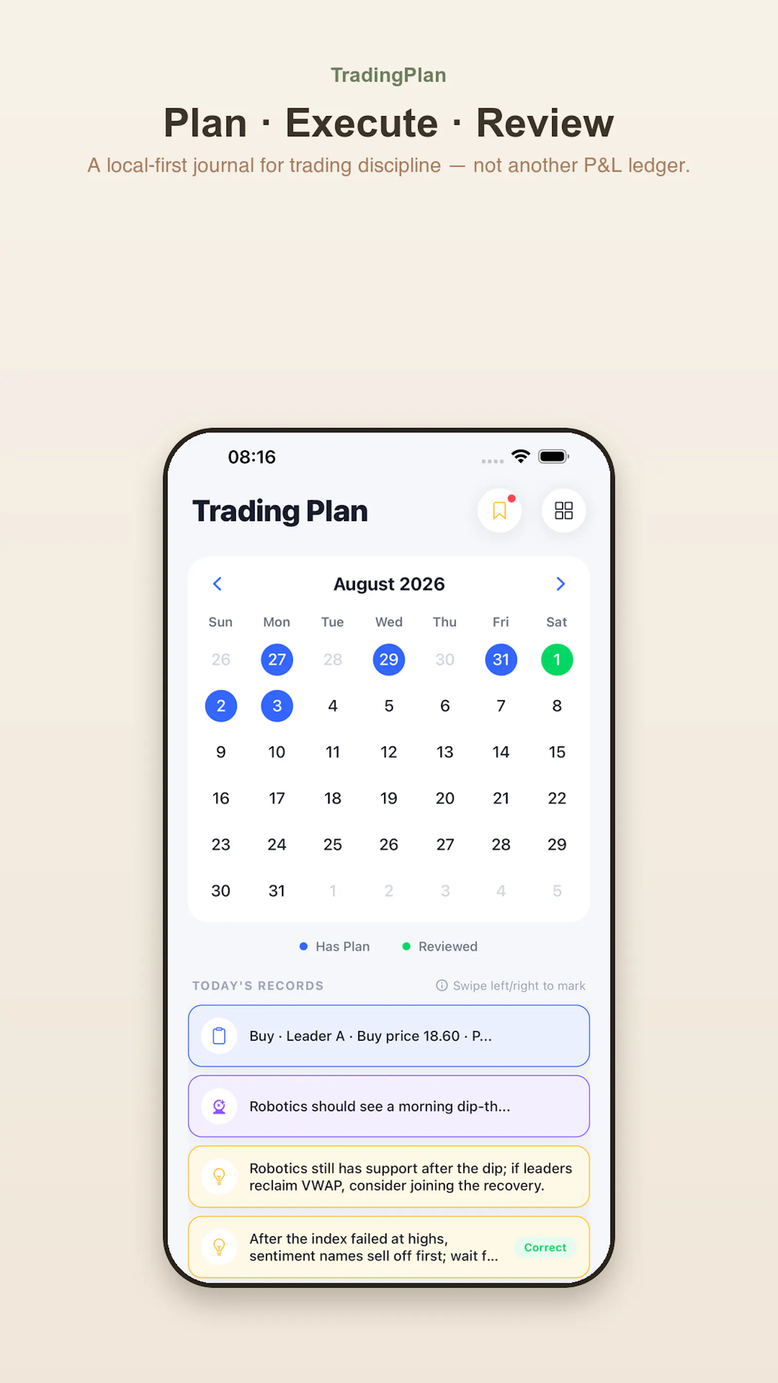 TradingPlan screenshot 3