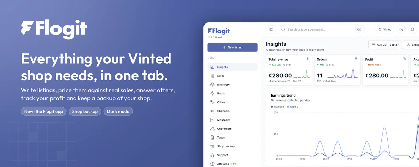 Flogit screenshot 1