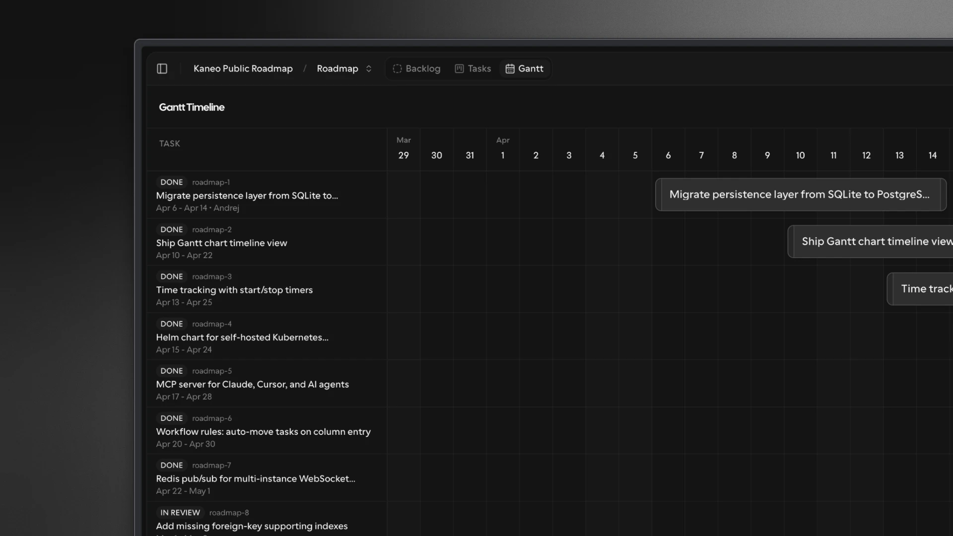 Kaneo screenshot 4