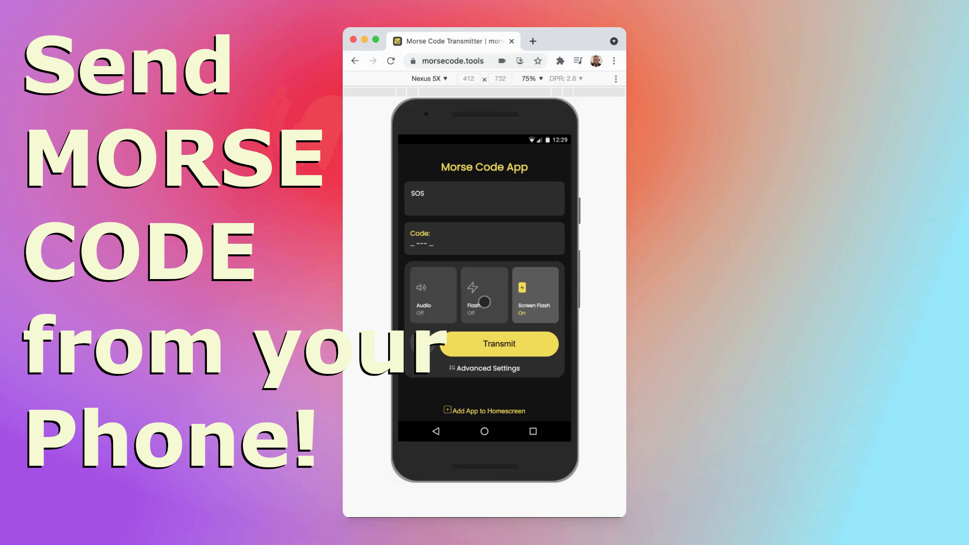 morsecode.tools gallery image