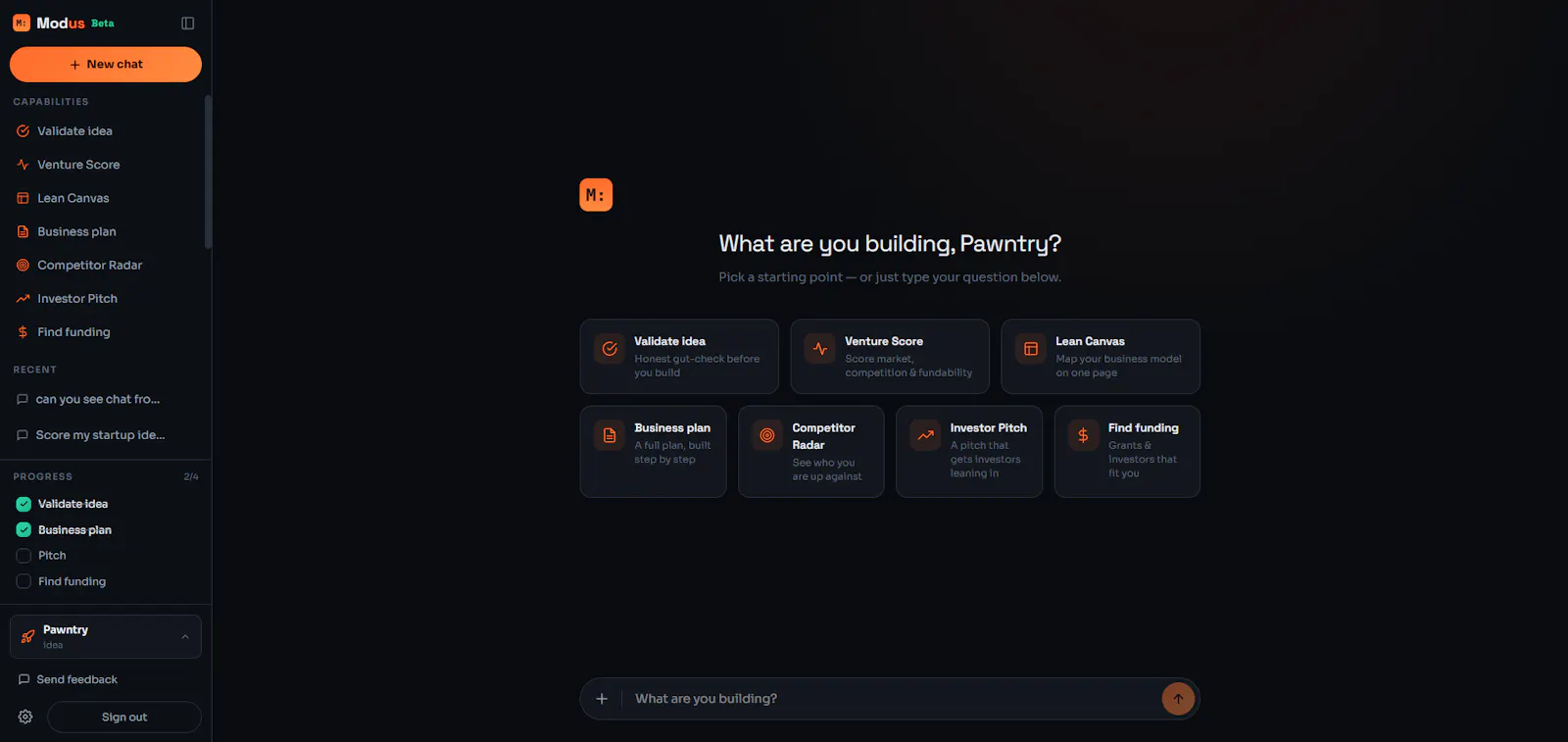 Modus screenshot 2