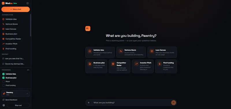 Modus screenshot 2