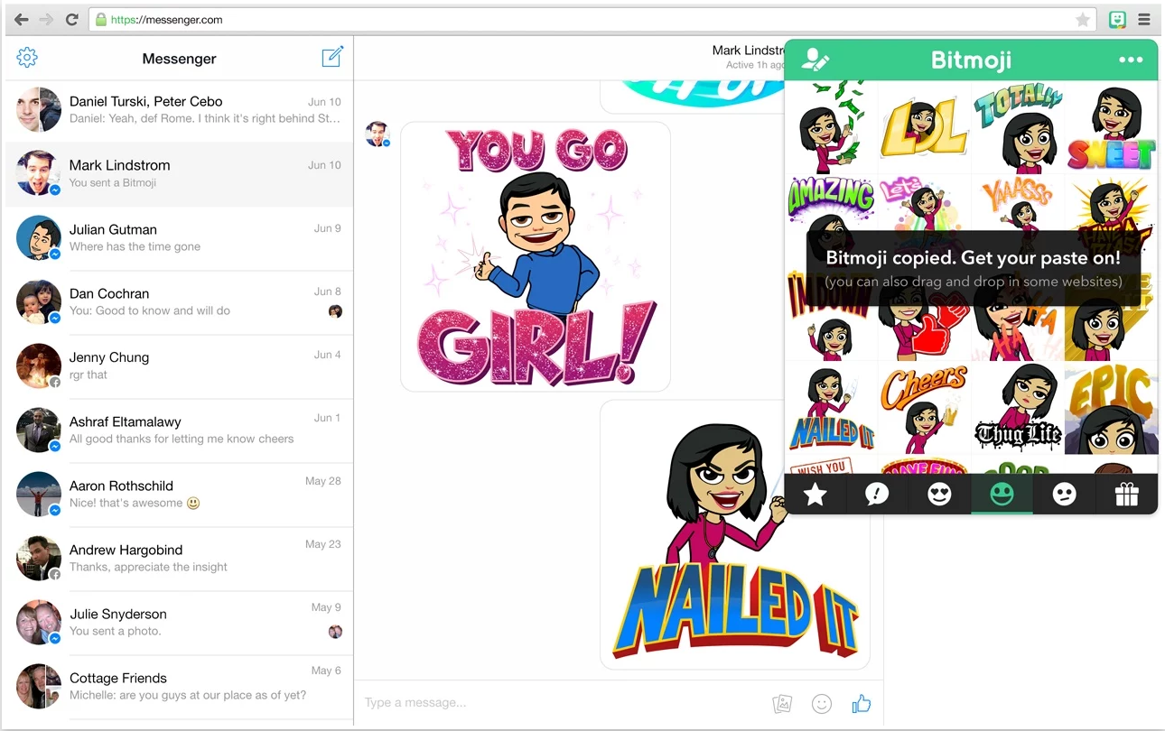 Bitmoji Chrome Extension Image