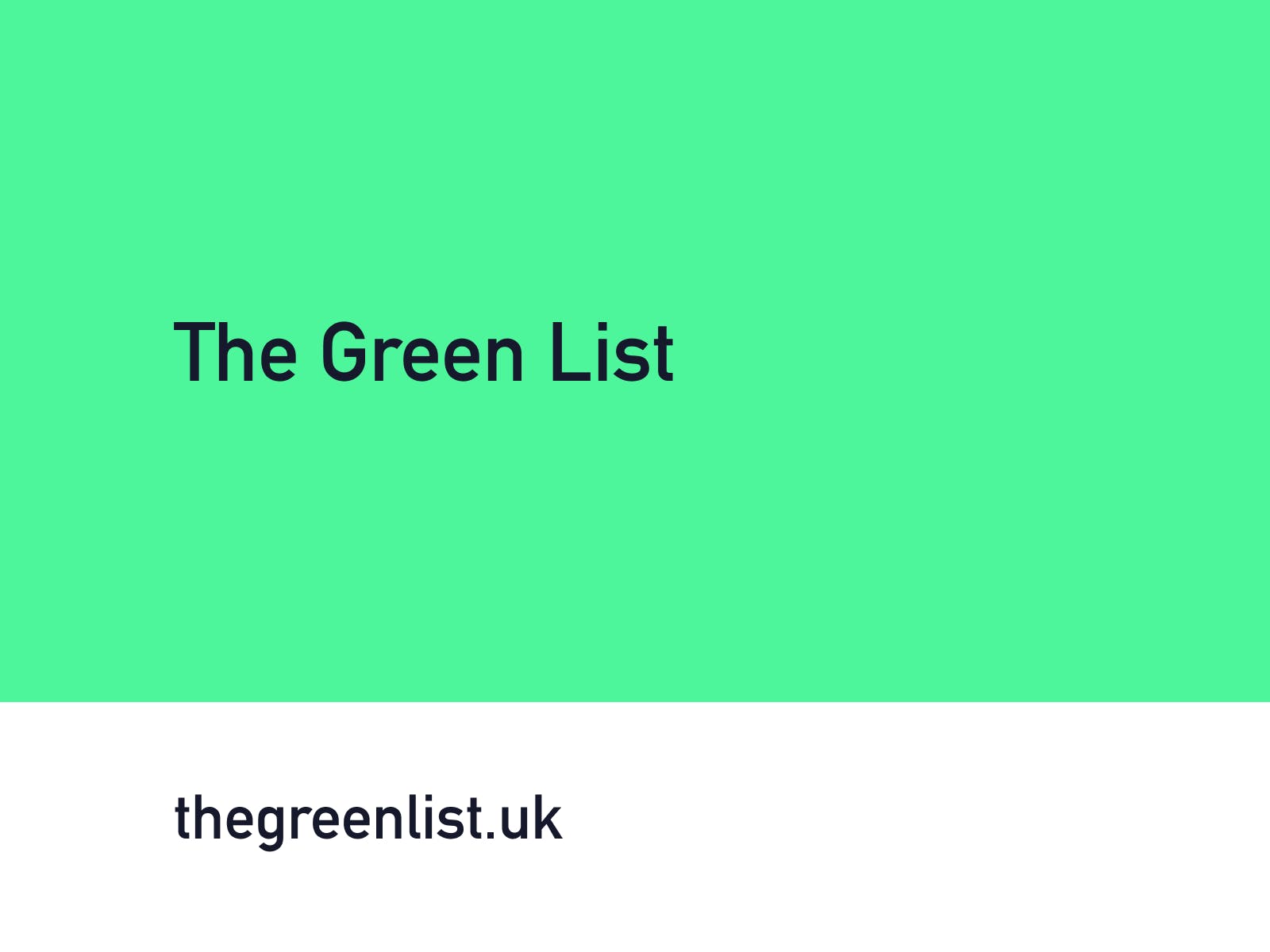The Green List media 2