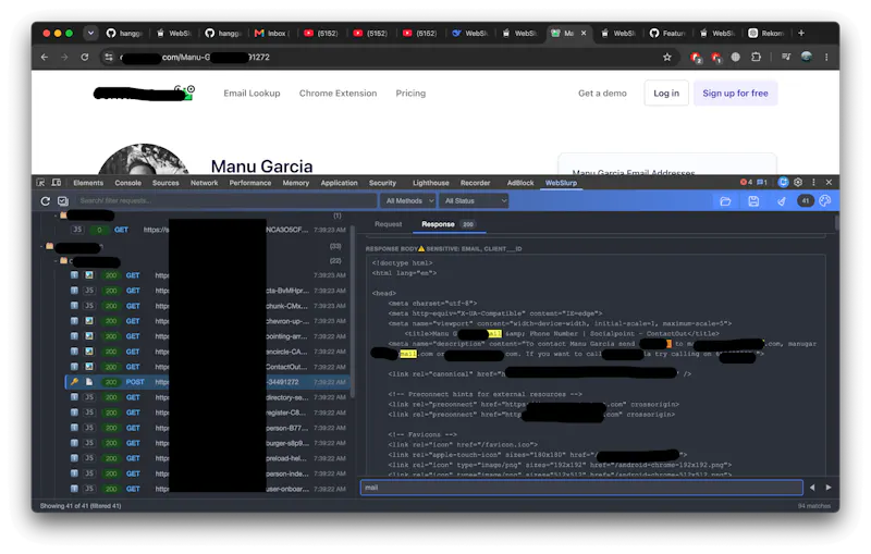 WebSlurp screenshot 3