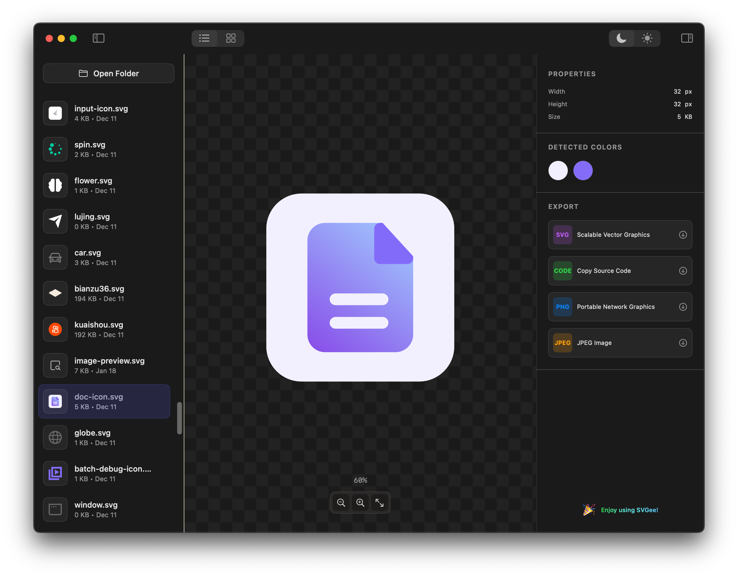 SVGee - Screenshot 2 showing product features and functionality