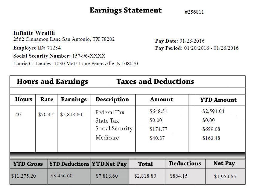 Pay Stubs Online gallery image