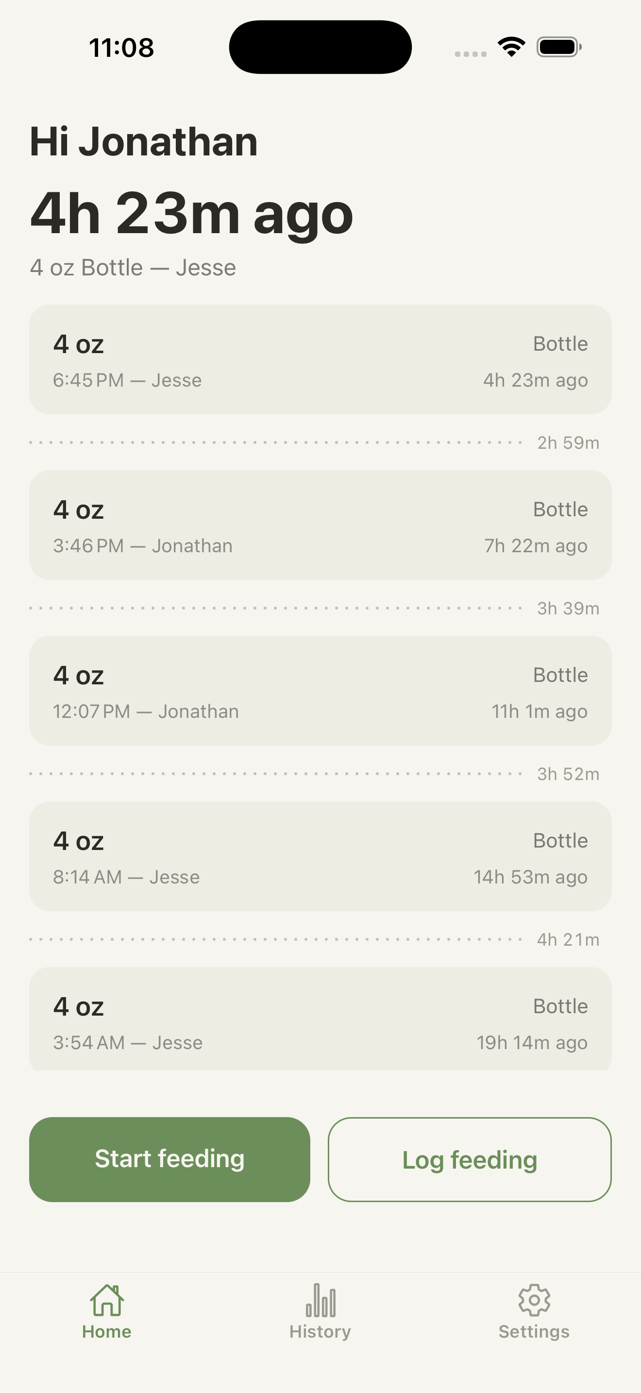 Bottle Factory — Feeding tracker for iOS gallery image
