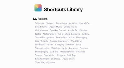 Shortcuts Catalog gallery image