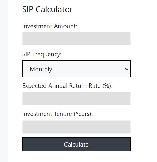 Calculatrice de rendements SIP de fonds commun de placement