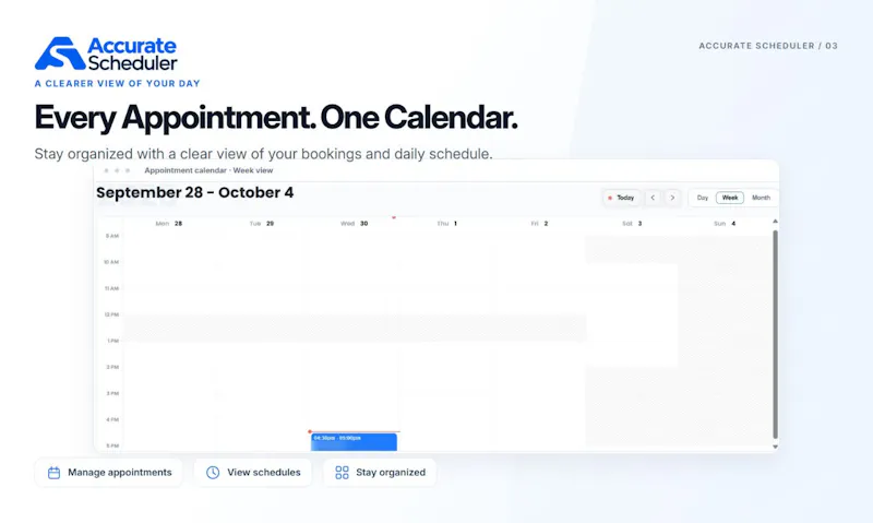 Accurate Scheduler screenshot 1