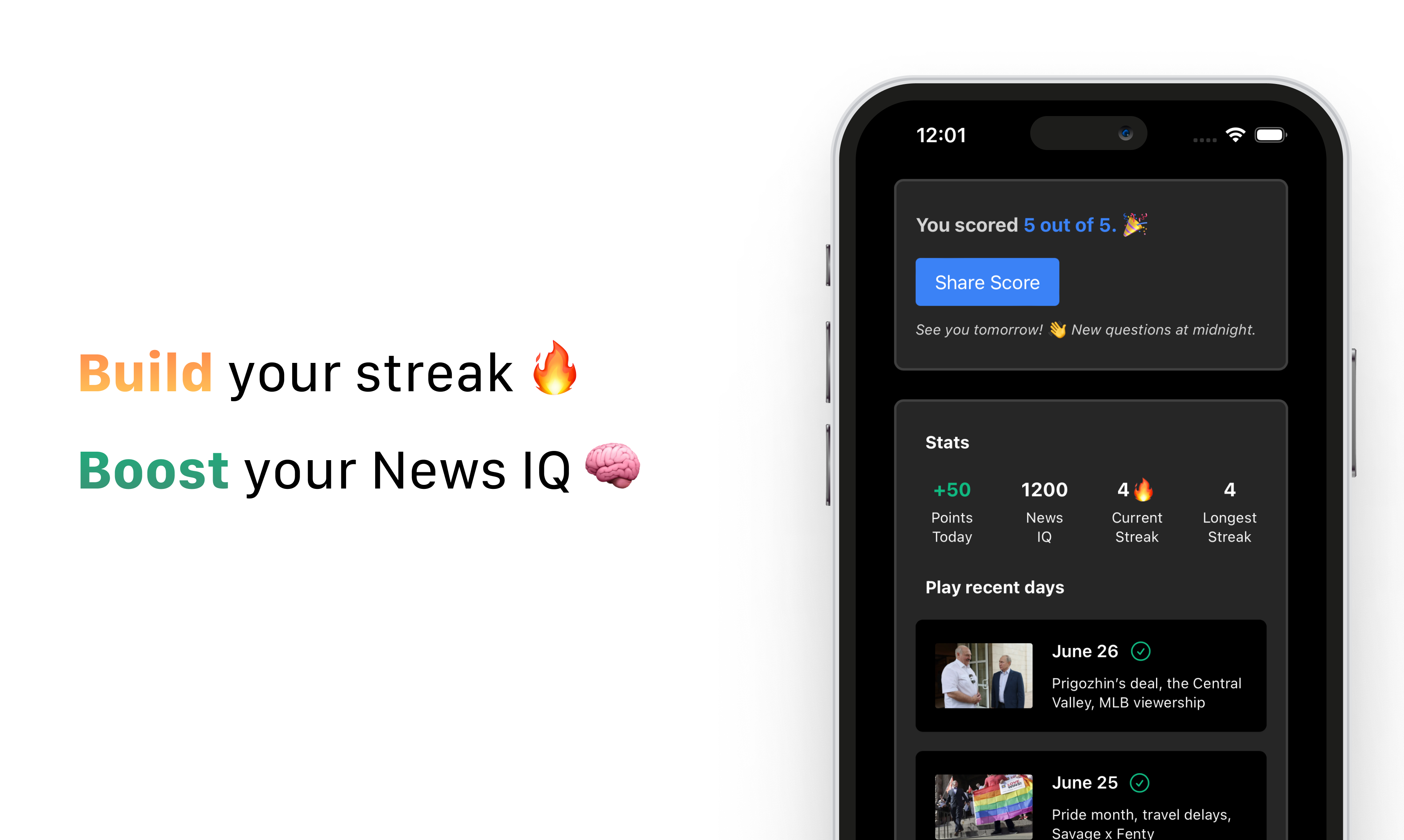 Mídia 4 de Notícias QI - Um teste de notícias diário para mantê -lo atualizado