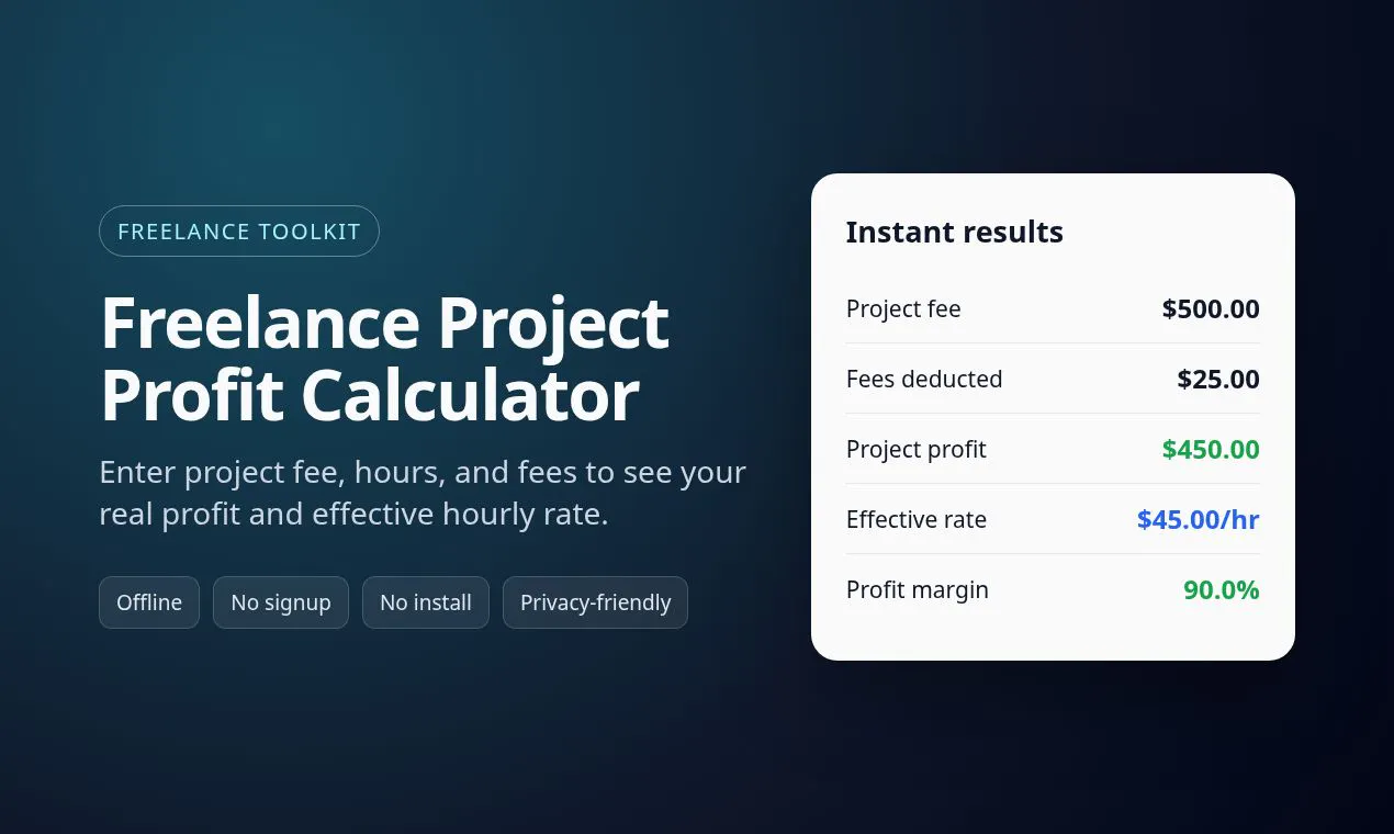 Freelance Project Profit Calculator logo