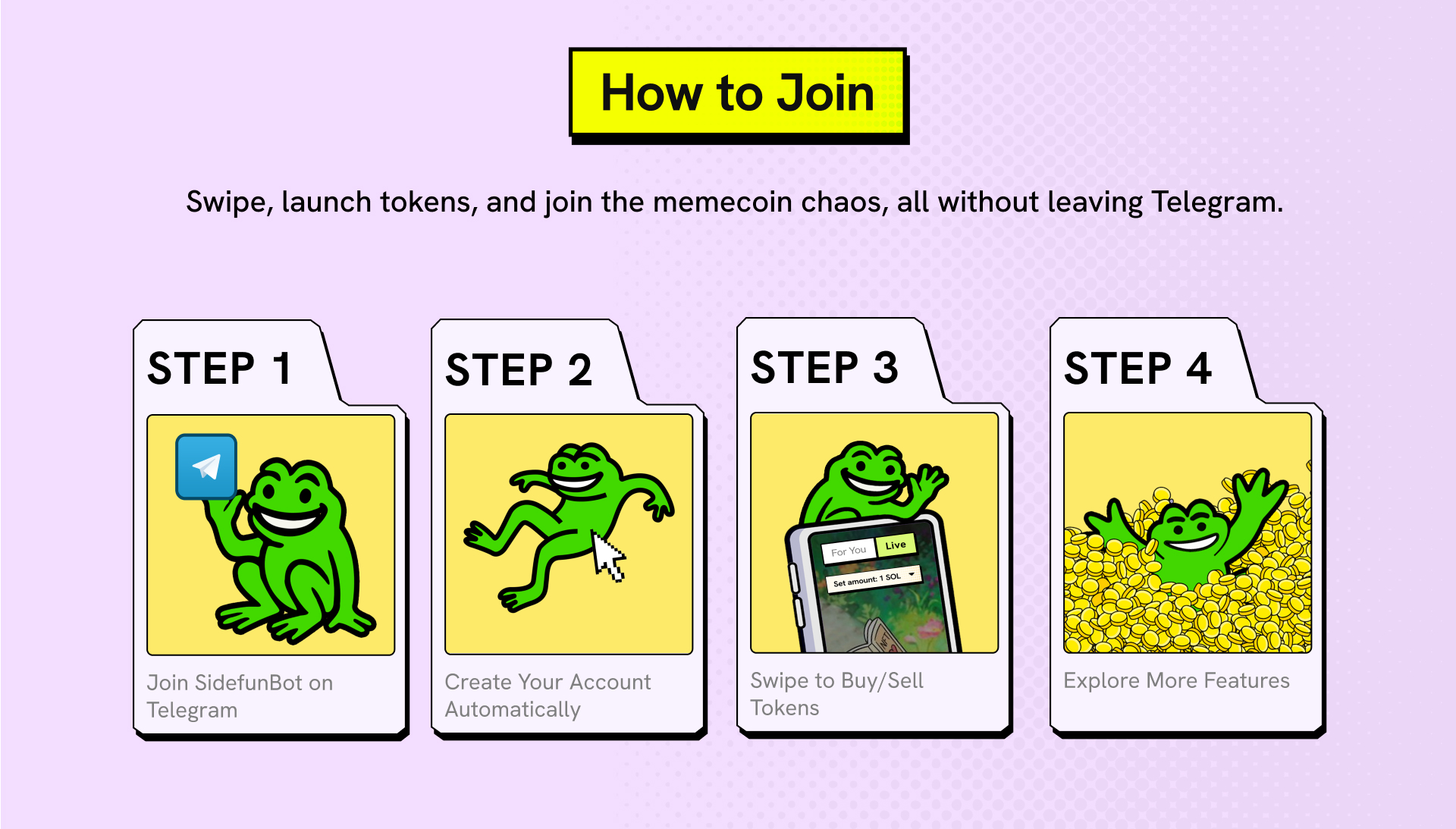 وسائط Slide.fun - اكتشف وإنطلاق الرموز المميزة وتجارةها مع انتقاد فقط 4