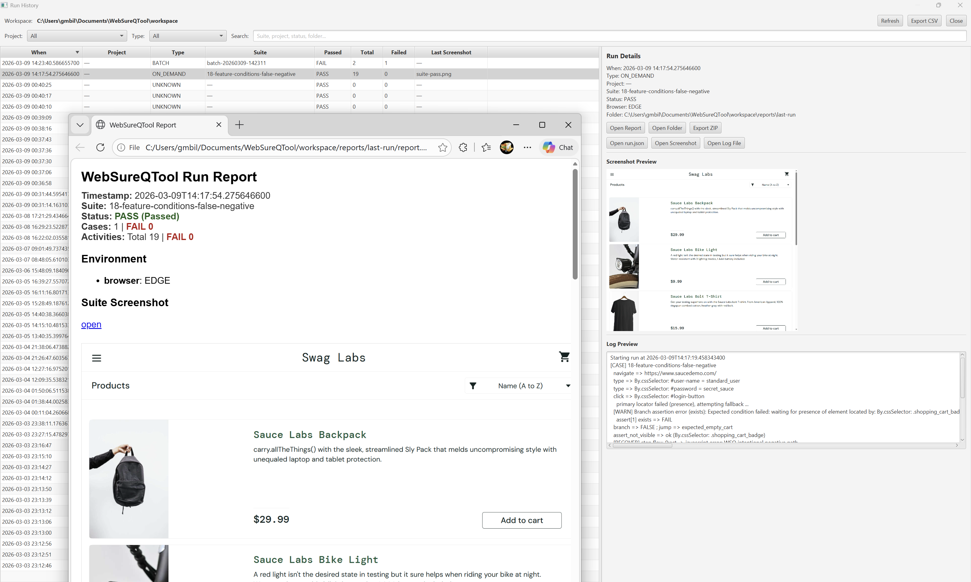 WebSureQTool gallery image