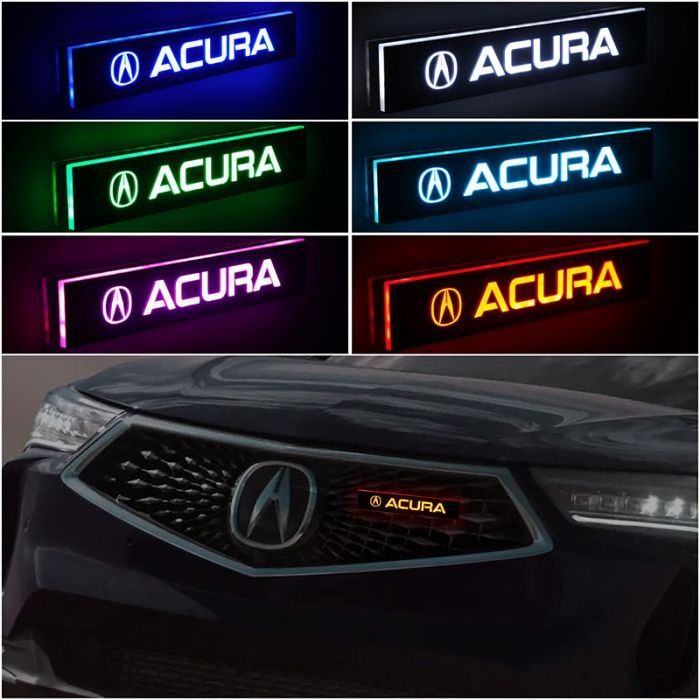 Acura Car Front Grill LED LOGO Plate